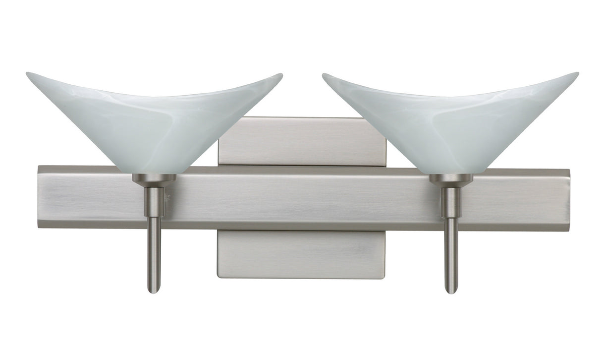 Besa 2SW-191352-SN-SQ Wall Sconce, Satin Nickel