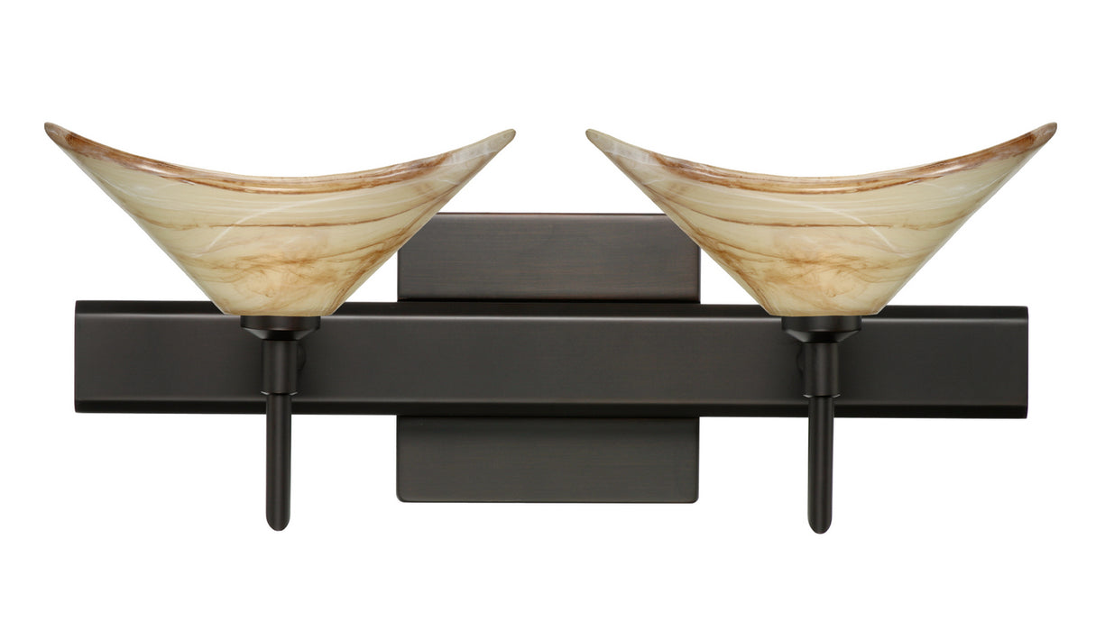 Besa 2SW-191383-BR-SQ Wall Sconce, Bronze