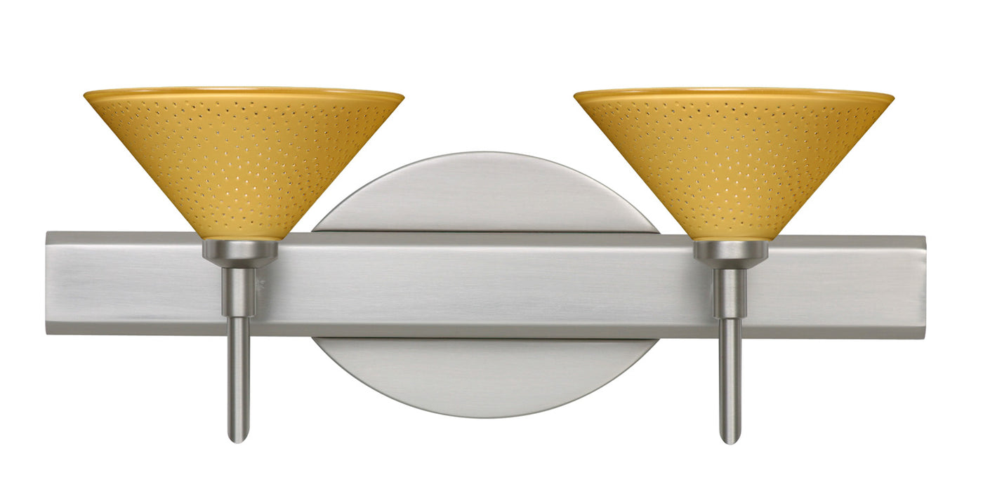 Besa 2SW-282490-SN Wall Sconce, Satin Nickel