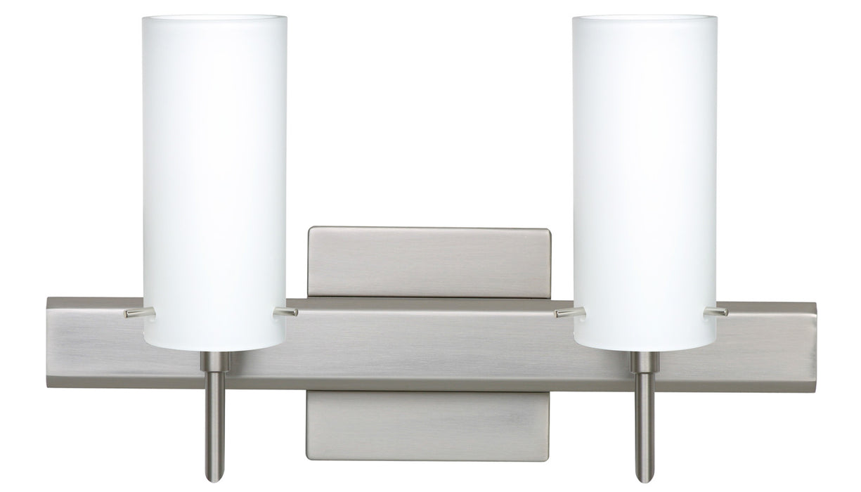 Besa 2SW-440307-SN-SQ Wall Sconce, Satin Nickel