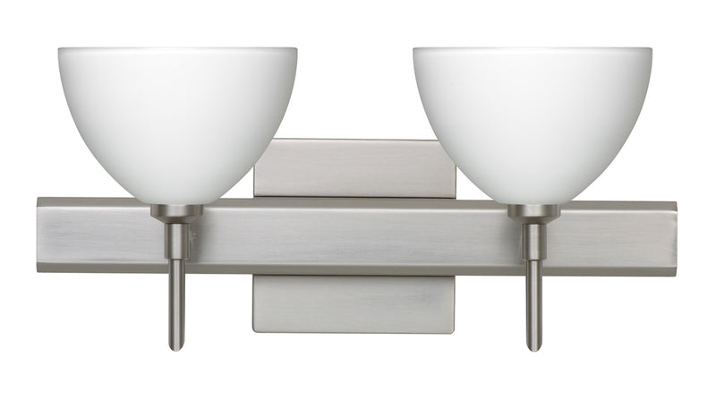Besa 2SW-467907-SN-SQ Wall Sconce, Satin Nickel