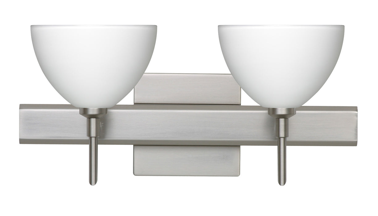 Besa 2SW-467907-SN-SQ Wall Sconce, Satin Nickel