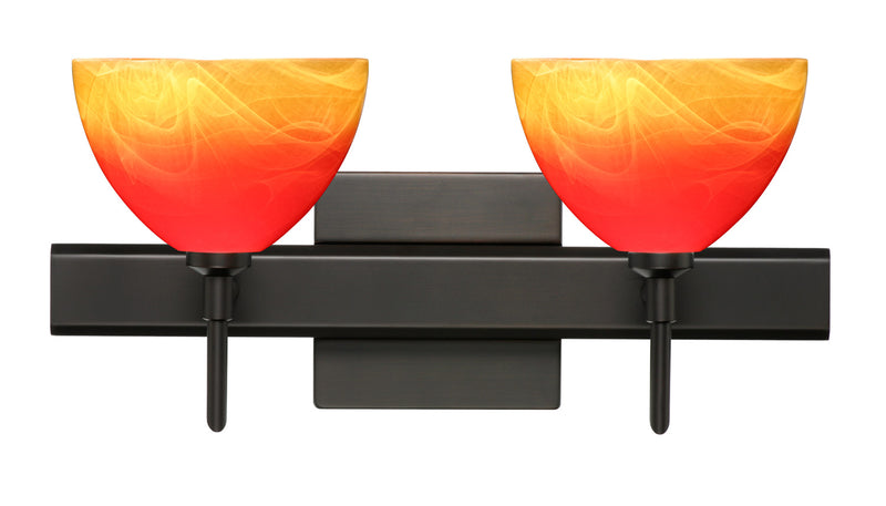 Besa 2SW-4679SL-BR-SQ Wall Sconce, Bronze