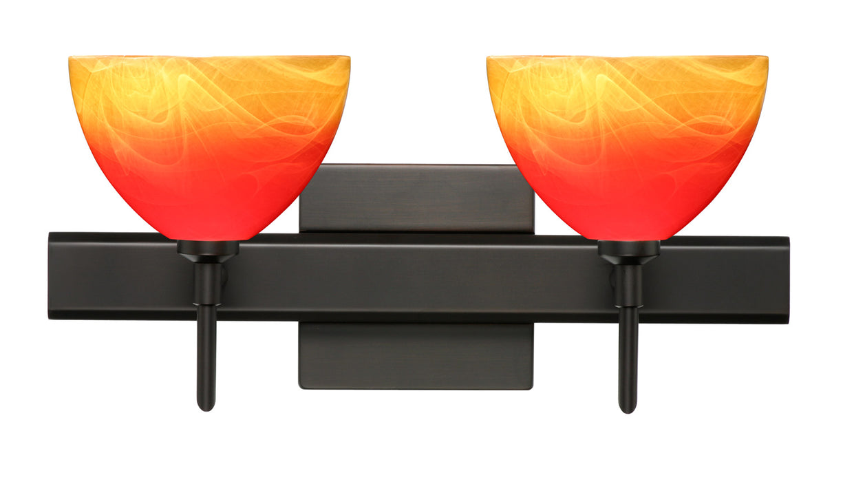Besa 2SW-4679SL-BR-SQ Wall Sconce, Bronze