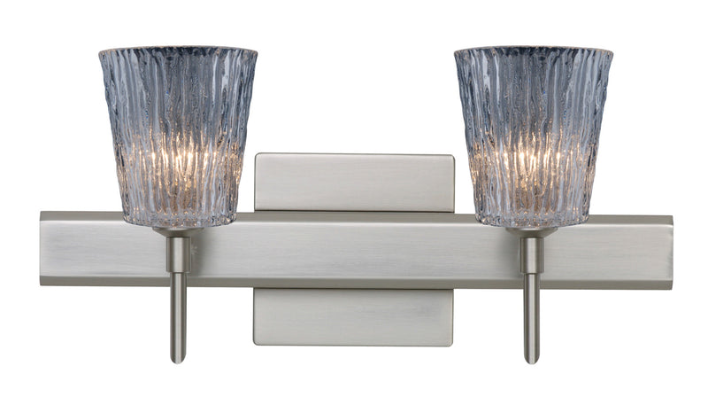 Besa 2SW-512500-SN-SQ Wall Sconce, Satin Nickel