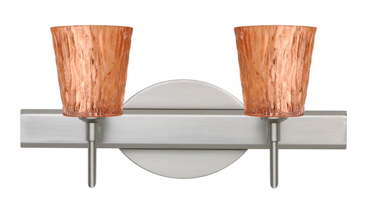Besa 2SW-5125CF-SN Wall Sconce, Satin Nickel