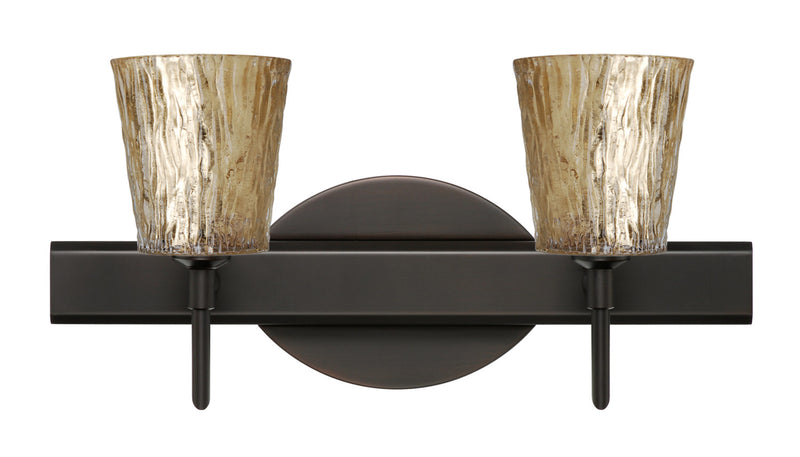Besa 2SW-5125GF-BR Wall Sconce, Bronze