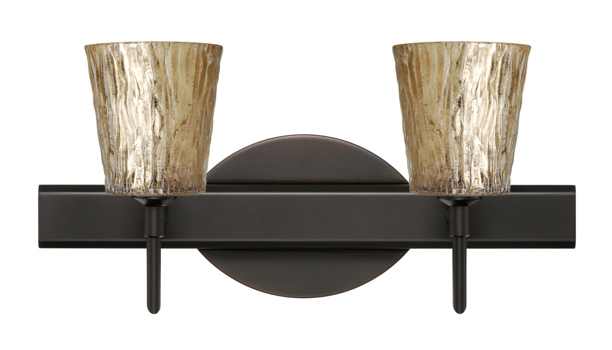 Besa 2SW-5125GF-BR Wall Sconce, Bronze