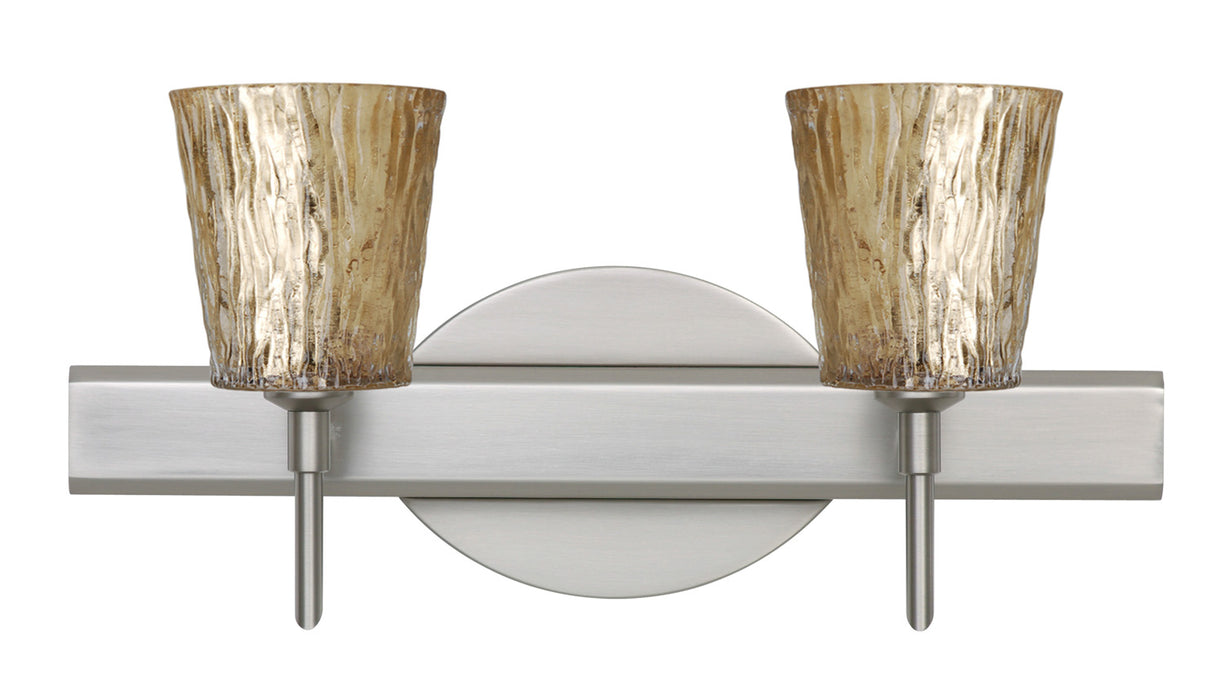 Besa 2SW-5125GF-SN Wall Sconce, Satin Nickel