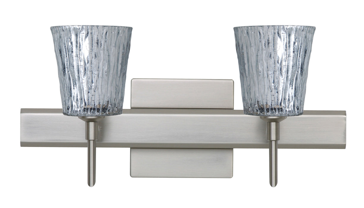 Besa 2SW-5125SF-SN-SQ Wall Sconce, Satin Nickel