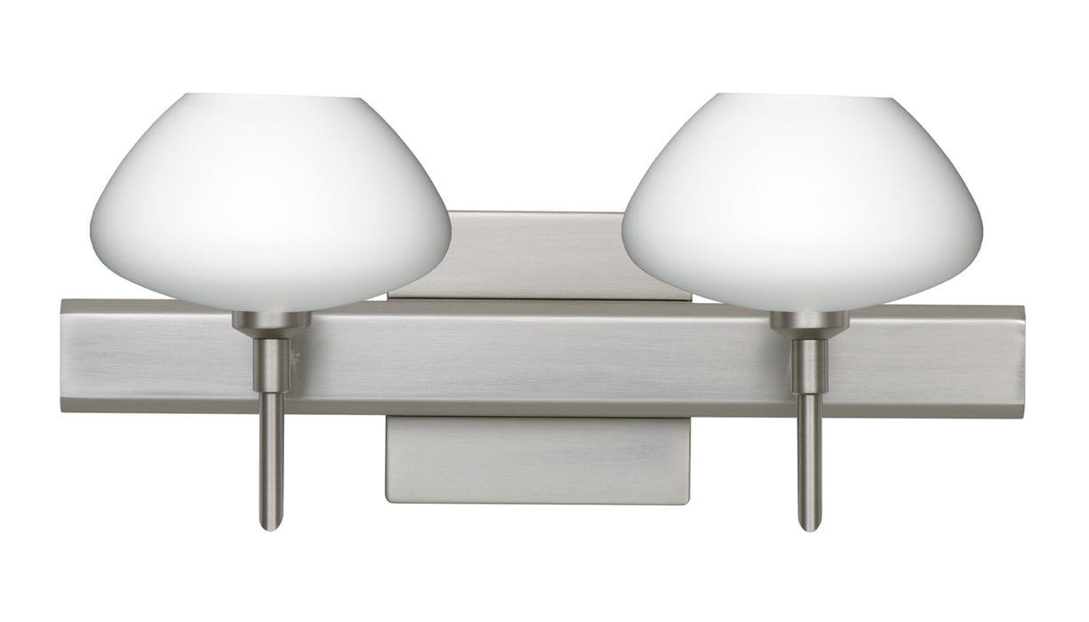 Besa 2SW-541007-SN-SQ Wall Sconce, Satin Nickel