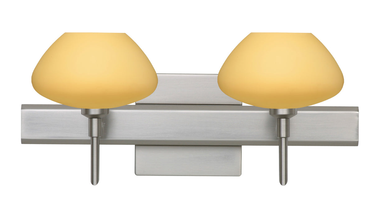 Besa 2SW-5410VM-SN-SQ Wall Sconce, Satin Nickel