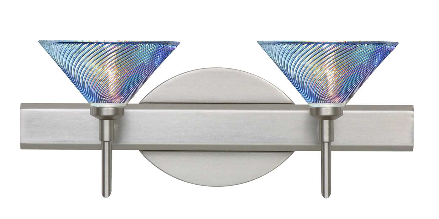 Besa 2SW-550493-SN Wall Sconce, Satin Nickel