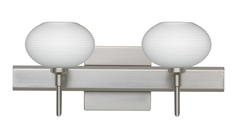 Besa 2SW-561207-SN-SQ Wall Sconce, Satin Nickel