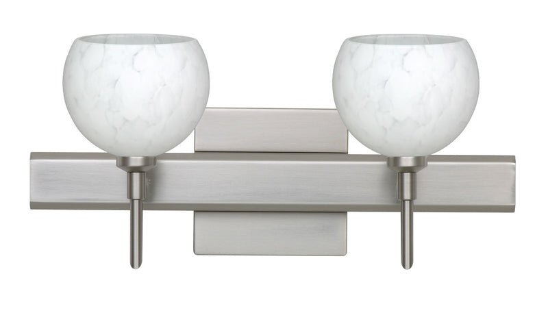 Besa 2SW-565819-SN-SQ Wall Sconce, Satin Nickel