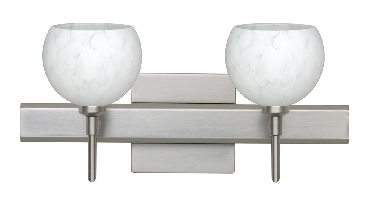 Besa 2SW-565819-SN-SQ Wall Sconce, Satin Nickel