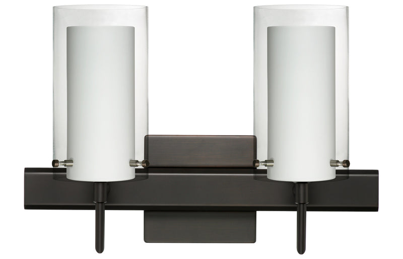 Besa 2SW-C44007-BR-SQ Wall Sconce, Bronze