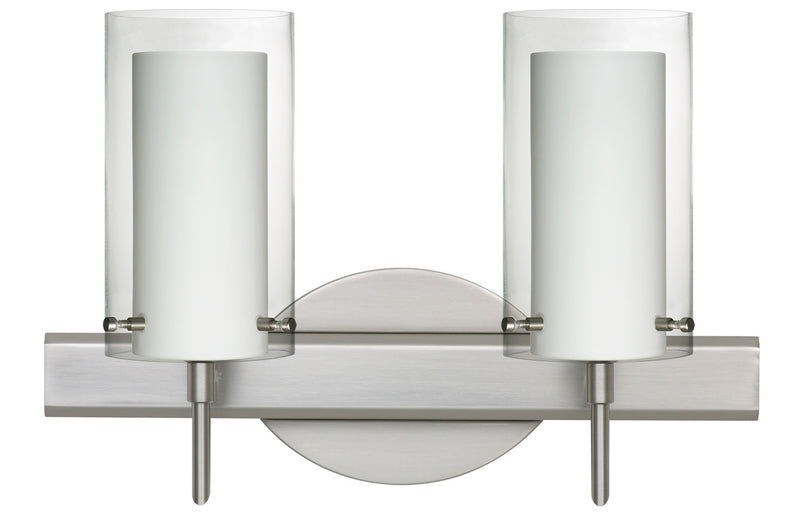 Besa 2SW-C44007-SN Wall Sconce, Satin Nickel