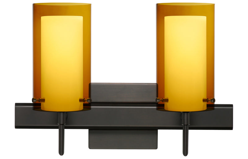 Besa 2SW-G44007-BR-SQ Wall Sconce, Bronze