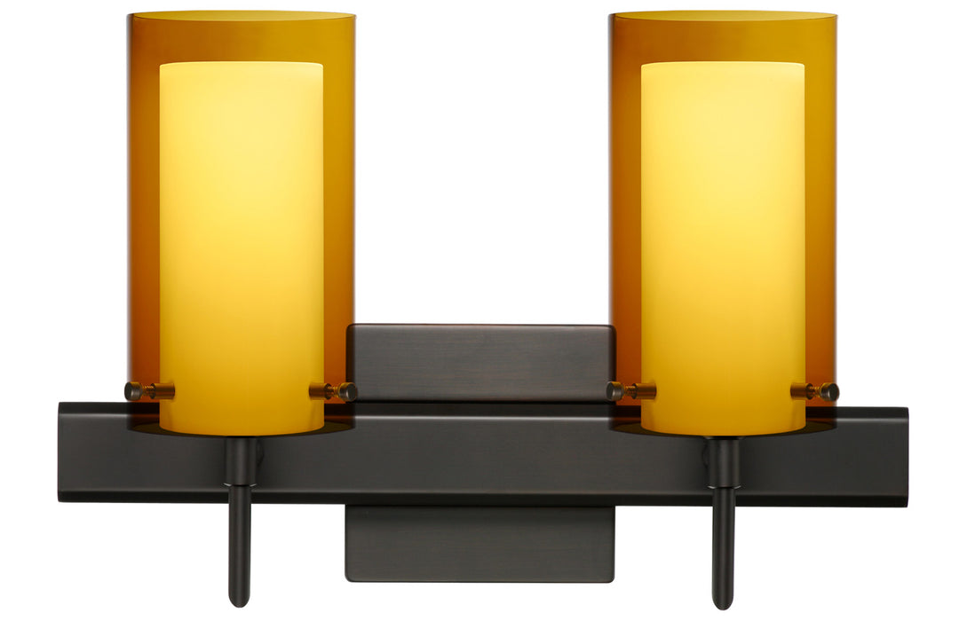 Besa 2SW-G44007-BR-SQ Wall Sconce, Bronze