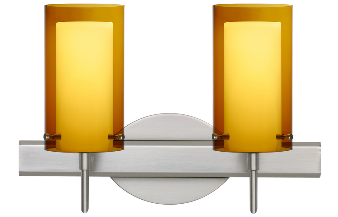 Besa 2SW-G44007-SN Wall Sconce, Satin Nickel