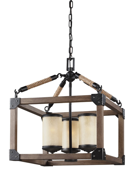 Generation Lighting 3113303EN3-846 Three Light Chandelier, Stardust