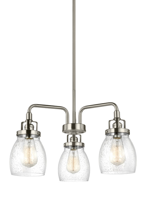 Generation Lighting 3114503-962 Three Light Chandelier, Brushed Nickel