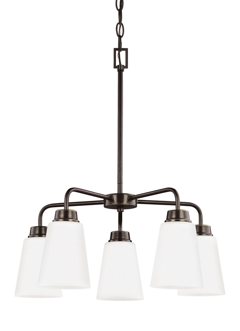 Generation Lighting 3115205EN3-710 Five Light Chandelier, Bronze