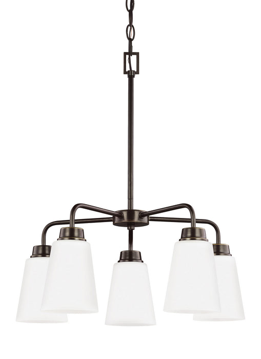 Generation Lighting 3115205EN3-710 Five Light Chandelier, Bronze