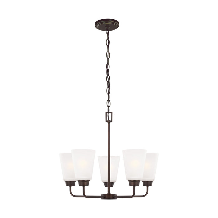 Generation Lighting 3115205EN3-710 Five Light Chandelier, Bronze