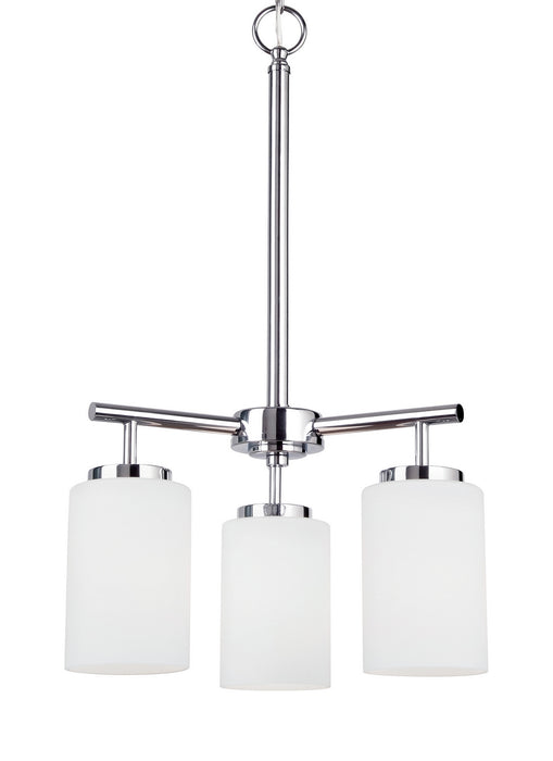 Generation Lighting 31160EN3-05 Three Light Chandelier, Chrome
