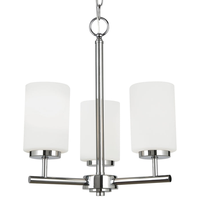 Generation Lighting 31160EN3-05 Three Light Chandelier, Chrome