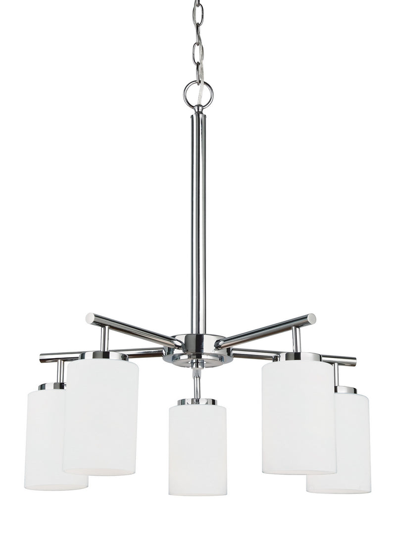 Generation Lighting 31161EN3-05 Five Light Chandelier, Chrome