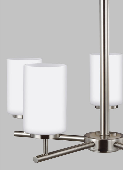 Generation Lighting 31161EN3-962 Five Light Chandelier, Brushed Nickel