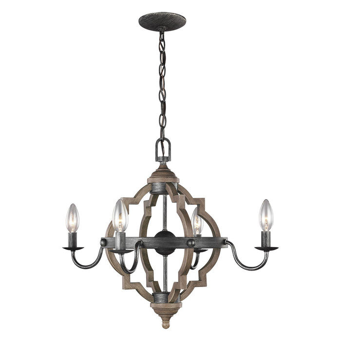 Generation Lighting 3124904-846 Four Light Chandelier, Stardust