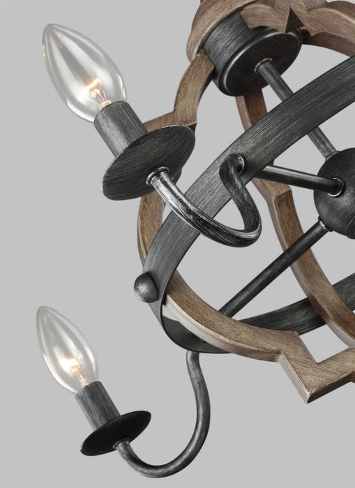 Generation Lighting 3124904EN-846 Four Light Chandelier, Stardust