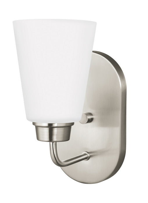Generation Lighting 4115201EN3-962 One Light Wall / Bath Sconce, Brushed Nickel