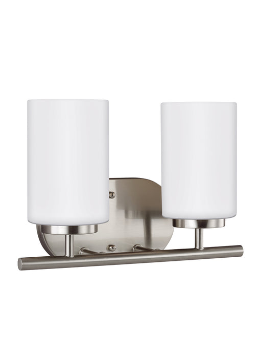 Generation Lighting 41161-962 Two Light Wall / Bath, Brushed Nickel