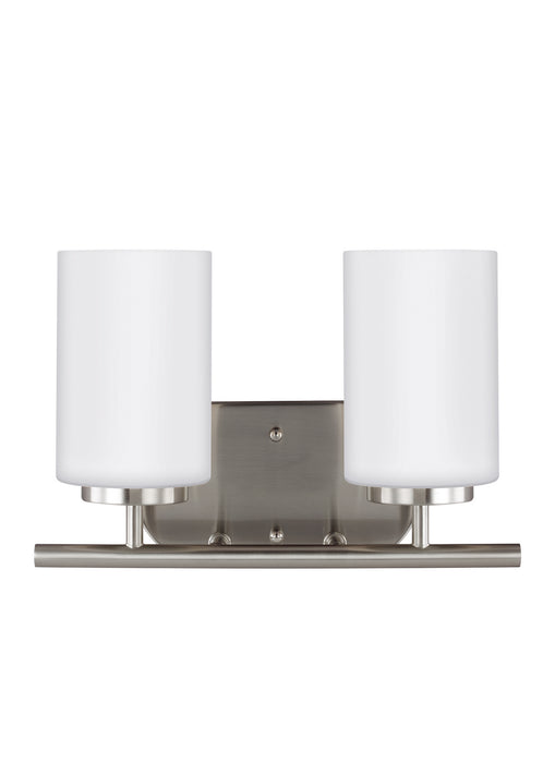 Generation Lighting 41161-962 Two Light Wall / Bath, Brushed Nickel