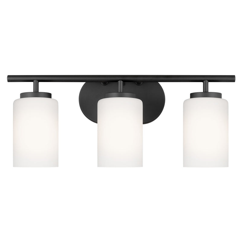Generation Lighting 41162EN3-112 Three Light Wall / Bath, Midnight Black