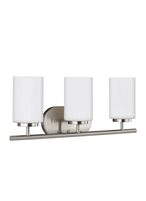 Generation Lighting 41162EN3-962 Three Light Wall / Bath, Brushed Nickel