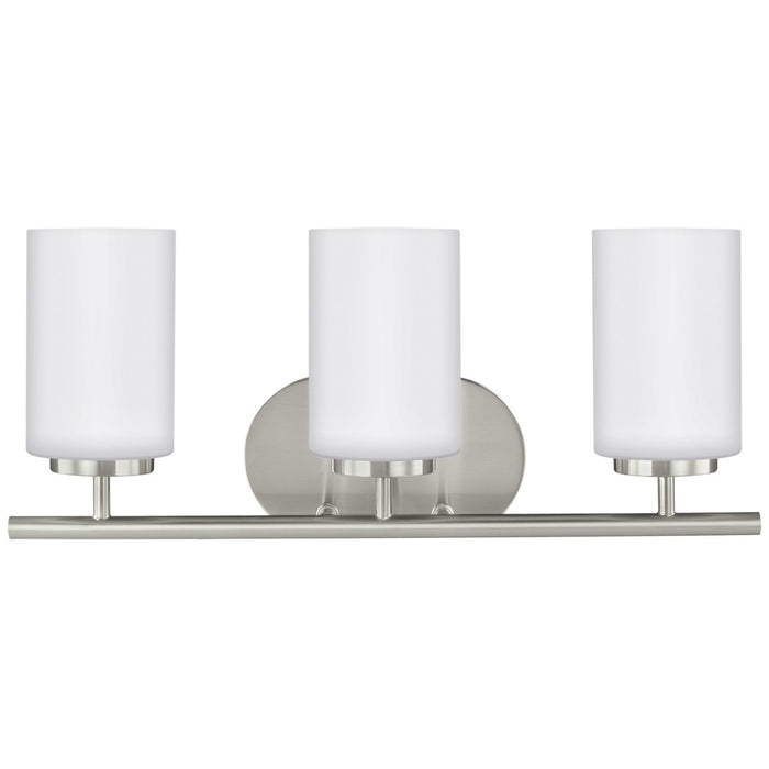 Generation Lighting 41162EN3-962 Three Light Wall / Bath, Brushed Nickel