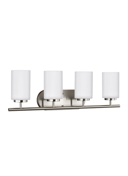 Generation Lighting 41163EN3-962 Four Light Wall / Bath, Brushed Nickel