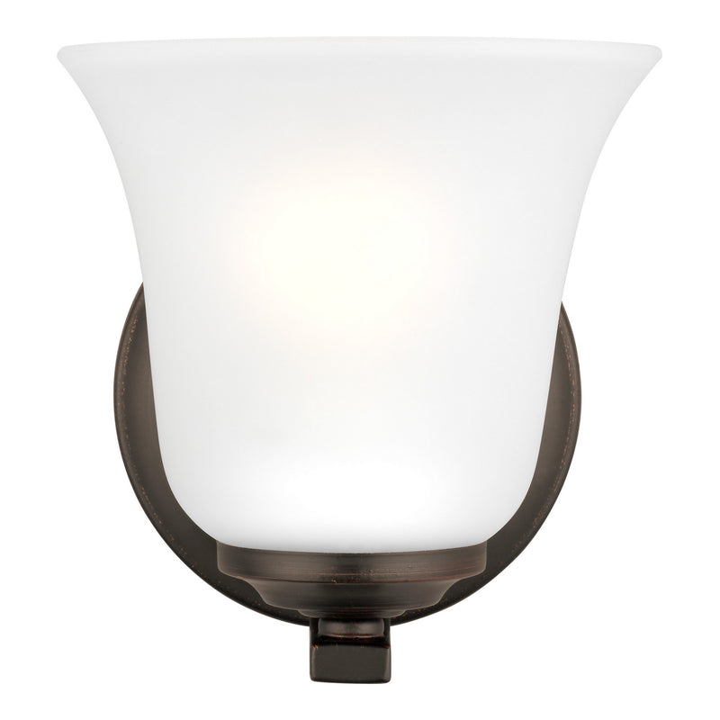 Generation Lighting 4139001-710 One Light Wall / Bath Sconce, Bronze