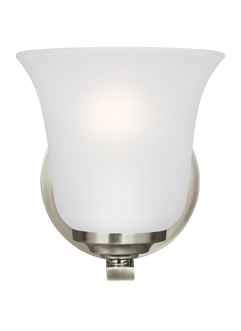 Generation Lighting 4139001-962 One Light Wall / Bath Sconce, Brushed Nickel