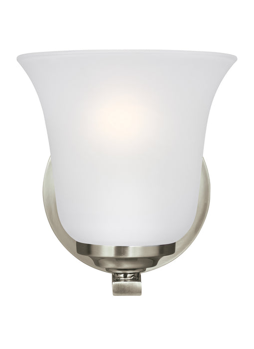 Generation Lighting 4139001-962 One Light Wall / Bath Sconce, Brushed Nickel