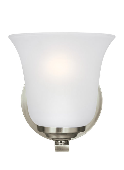 Generation Lighting 4139001EN3-962 One Light Wall / Bath Sconce, Brushed Nickel