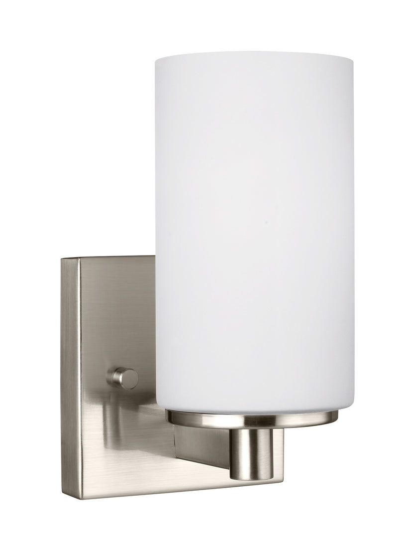 Generation Lighting 4139101-962 One Light Wall / Bath Sconce, Brushed Nickel