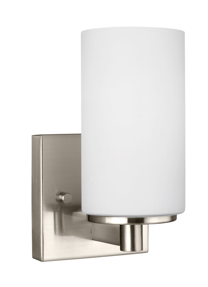 Generation Lighting 4139101EN3-962 One Light Wall / Bath Sconce, Brushed Nickel