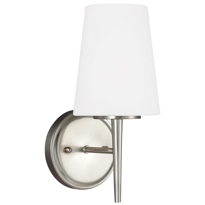 Generation Lighting 4140401EN3-962 One Light Wall / Bath Sconce, Brushed Nickel